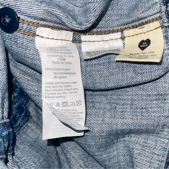 Madewell Claremont Drawstring Denim Jacker in Sz Large NWOT - Picture 5 of 11